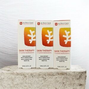 Erborian Travel Skin Therapy Multi-Perfecting Night Oil-Serum Set of 3